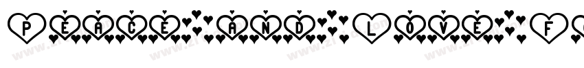 Peace and Love Font字体转换